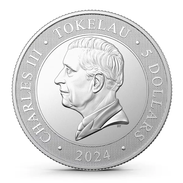 2024 1 oz Tokelau Untamed Landscapes - Crocodile .9999 Silver Coin (BU)