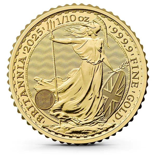 2025 Great Britain 1/10 Oz Gold Britannia (BU)