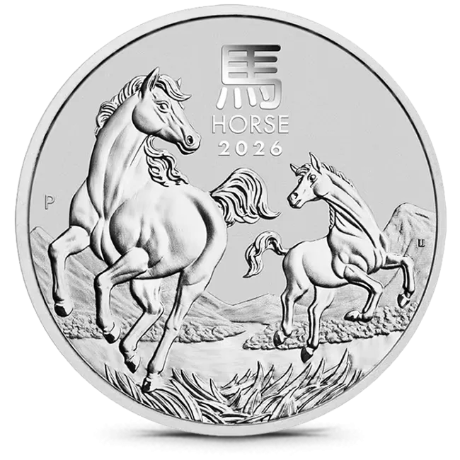 2026 Australia 1/2 Oz Silver Lunar Horse Coin (BU)