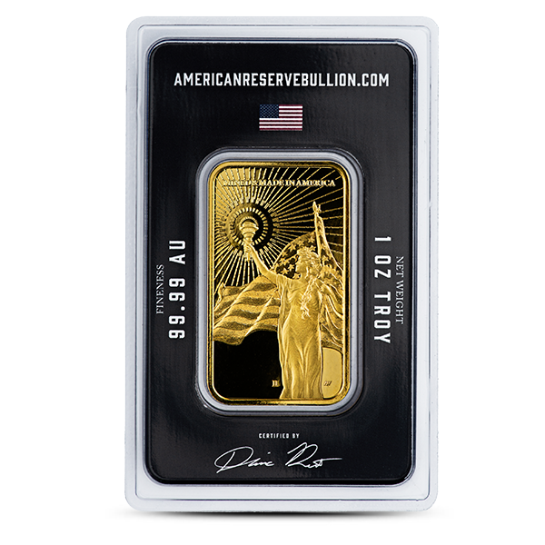 1 oz Asahi American Reserve Columbia Goddess .9999 Gold Bar (New in Assay)