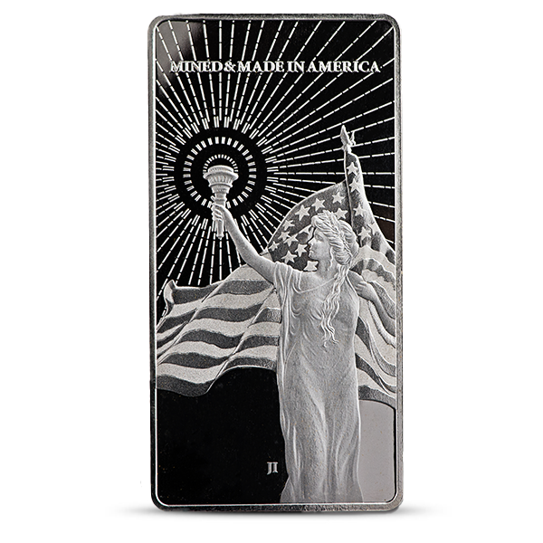 10 oz Asahi American Reserve Columbia Goddess .999 Silver Bar (New)
