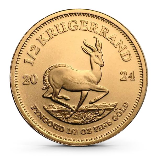 2024 1/2 Oz South Africa Gold Krugerrand (BU)