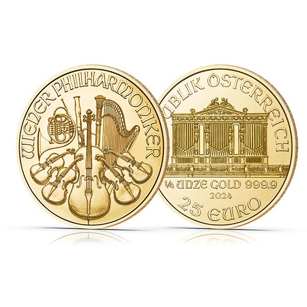 2024 Austria 1/4 Oz Gold Philharmonic (BU)
