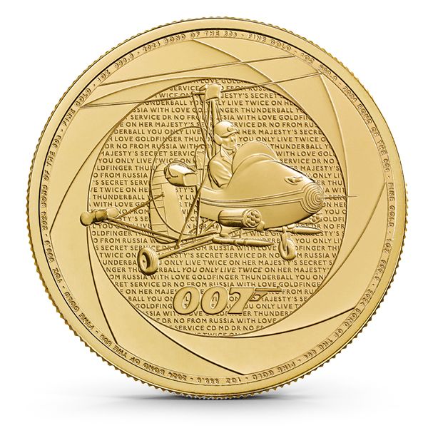 2024 1 oz Great Britain James Bond Of The 60's .9999 Gold BU Coin