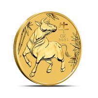 2021 Australian Lunar Ox 1/2 oz Gold Coin BU