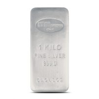 1 Kilo Silver Cast Bar New | Italpreziosi