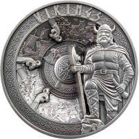 2023 Antique Samoa Vikings 1 Kilo Silver Coin with Box & CoA