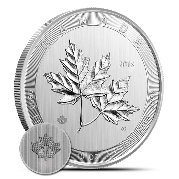 2018 Canada 10 oz Silver Magnificent Maple