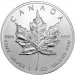 2013 1 oz Silver Canadian Maple Leaf Coins