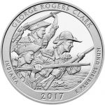 2017 5 oz Silver George Rogers Clark National Historical Park ATB Coins (BU)