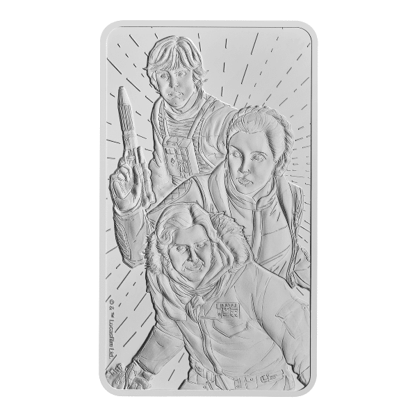 10 oz Star Wars Silver Bar – Light Side Bar The Royal Mint