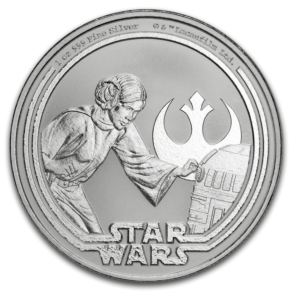 2025 Niue Star Wars Princess Leia 1 oz Silver Bullion Coin