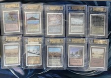 Magic: The Gathering BGS Graded 9.5 Revised Dual Lands Complete Setv2