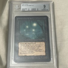 1993 MAGIC THE GATHERING MTG ALPHA WILL-O'-THE-WISP BGS 9