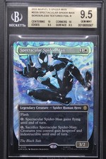 Spectacular Spider-Man "The Black Suit" MTG Borderless Textured Foil BGS 9.5