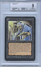 Lich Graded Beckett BGS 9 9Q++ Quad++ Alpha MtG Magic the Gathering Card Cards