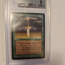 1994 MTG Magic the Gathering Card Legends Storm Seeker BGS 9