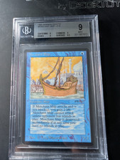 Magic The Gathering Merchant Ship Arabian Nights Graded BGS 9 MINT