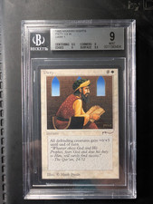 Magic The Gathering Piety Dark Arabian Nights Graded BGS 9 MINT