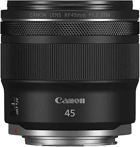 Canon RF45mm F1.2 STM, Standard Lens, Black