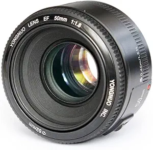 YONGNUO YN50mm F1.8 Lens Large Aperture Auto Focus Lens Compatible with Canon EF Mount Camera