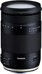 Tamron 18-400mm F/3.5-6.3 DI-II VC HLD All-In-One Zoom For Canon APS-C Digital SLR Cameras (6 Year Limited USA Warranty)