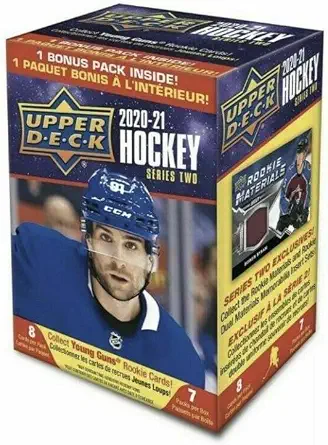 2020-21 NHL Upper Deck Hockey Series 2 Factory Sealed Blaster Box 56 Cards