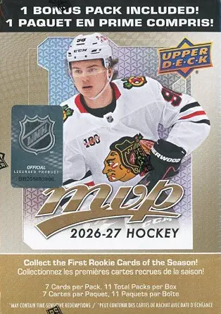 2026/27 Upper Deck MVP Hockey MASSIVE EXCLUSIVE Blaster Box with (73) Cards