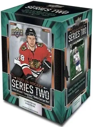 2023-24 NHL UPPER DECK SERIES 2 Hockey Factory Sealed Blaster Box 48 Cards