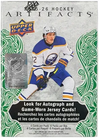 2025-26 Upper Deck Artifacts Hockey 6-Pack Blaster Box