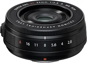 FUJIFILM FUJINON XF23mmF2.8 R WR Lens, Black