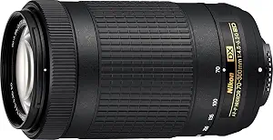Nikon AF-P DX NIKKOR 70-300mm f/4.5-6.3G ED Lens for Nikon DSLR Cameras, Model 20061 (Renewed)