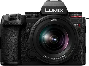 Panasonic LUMIX S5II Mirrorless Camera, 24.2MP Full-Frame with Phase Hybrid AF, New Active I.S. Technology, Unlimited 4:2:2 10-Bit Recording with 20-60mm F3.5-5.6 L Mount Lens, DC-S5M2KK9, Black-9