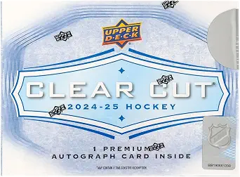 *Box contains 1 card* 2024/25 Upper Deck Clear Cut Hockey box (ONE Autograph card/bx) *Box contains 1 card*