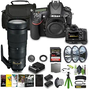 Nikon D810 FX-Format DSLR Camera with 200-500mm Lens Bundle