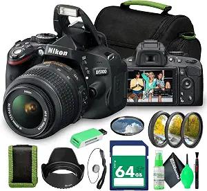 Nikon D5100 SLR DSLR Camera with 18-55mm Lens (25478) Bundle