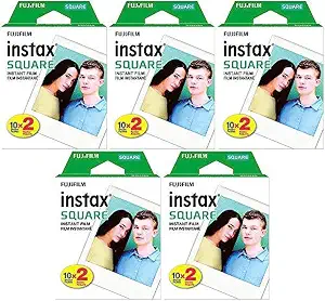 Fujifilm Square Instant Film 10 Pack (100 exposures) for SQ1