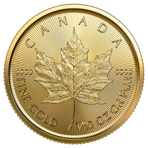1/10 oz Canadian Gold Maple Leaf (BU)
