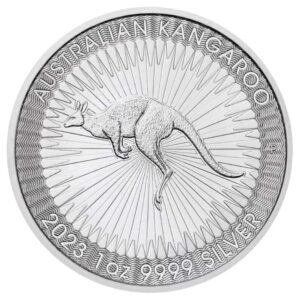 Australia 2023-P $1 1-oz Silver Kangaroo .9999 Fine BU