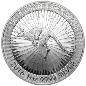 Australia 2016-P $1 1-oz Silver Kangaroo BU