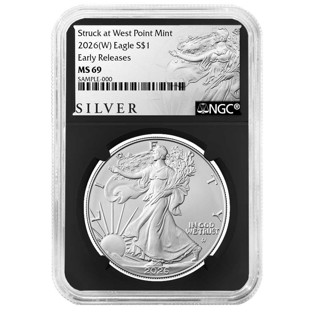 2026 (W) $1 American Silver Eagle NGC MS69 ER ALS Label Retro Core