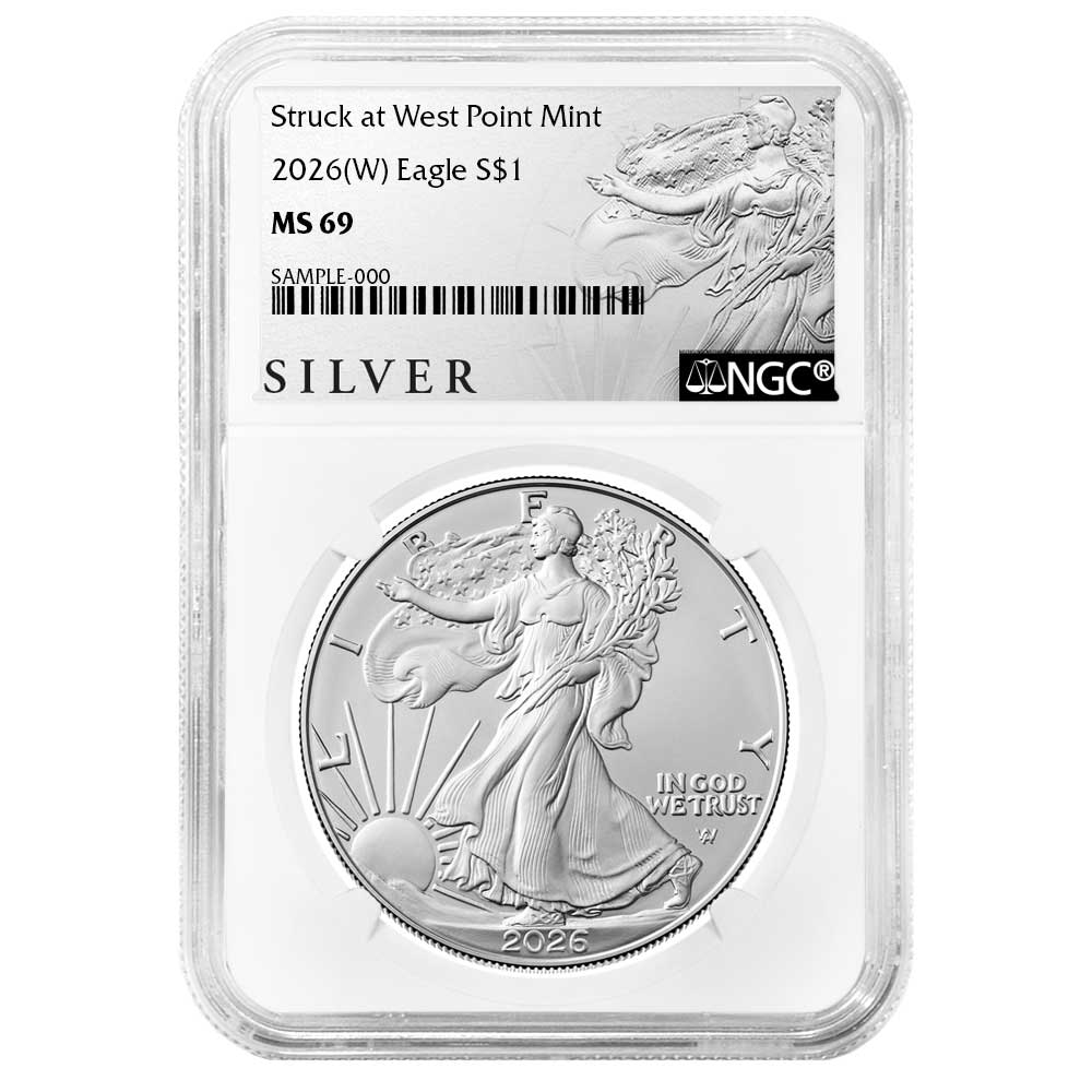 2026 (W) $1 American Silver Eagle NGC MS69 ALS Label