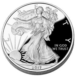 2017-W 1 oz American Silver Eagle Proof Coin w/Box & COA