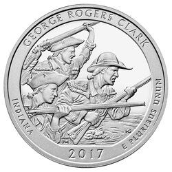 2017 George Rogers Clark ATB 5 oz Silver Coin - America The Beautiful