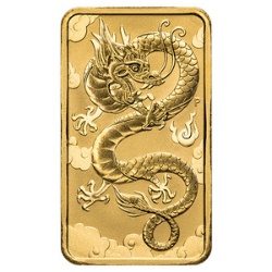 2019 1 oz Dragon Rectangular Gold Coin