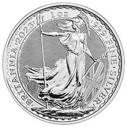 2023 1 oz Silver Britannia Coin BU (King Charles III)