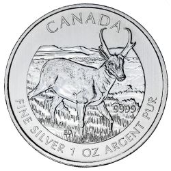 2013 1 oz Pronghorn Antelope Silver Coin