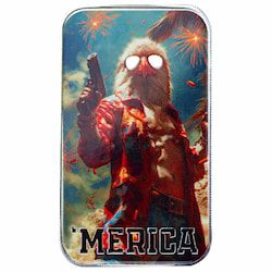 1 oz 'Merica Eagle Patriotic Colorized Silver Bar