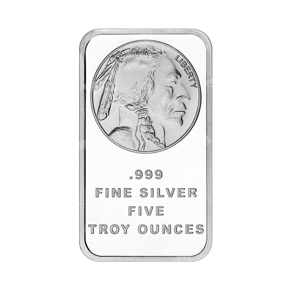 5 oz Buffalo Silver Bar | Silvertowne Mint