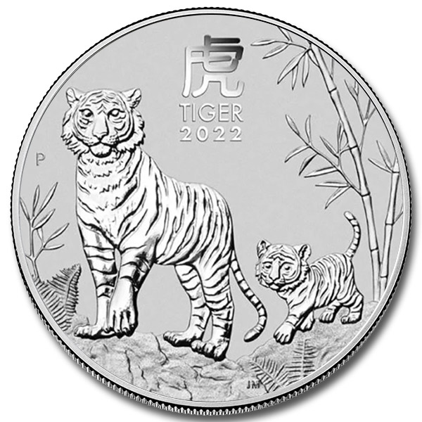 2022 Australian 1 oz Silver Lunar Tiger